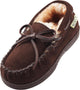 NORTY Little and Big Kids Boys Girls Unisex Suede Leather Moccasin Slip On Slippers, 40108