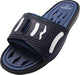 Norty Mens Summer Comfort Casual Slide Flat Strap Shower Sandals Slip On Shoes, 40342