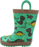 Norty Waterproof Rubber Rain Boots for Kids - Boys & Girls - Toddlers & Big Kids, 40553