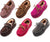 NORTY Toddler Boys Girls Unisex Suede Leather Moccasin Slip On Slippers, 40593