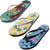 Norty Women's Graphic Print Flip Flop Thong Sandal for Beach, Pool or Everyday, 40656