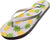 Norty Girl's Graphic Print Flip Flop Thong Sandal for Beach, Pool or Everyday, 40672
