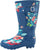 Norty Women's Hurricane Wellie - Glossy Matte Waterproof Mid-Calf Rainboots, 40705