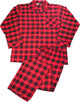 NORTY Mens Flannel 2 Piece Pajama Sets - 100% Brushed Cotton Flannel - 8 Prints, 40777