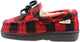 NORTY Toddler Little & Big Kid Boys Girls Fleece Plaid Moccasin Slip On Slipper, 40914