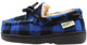 NORTY Toddler Little & Big Kid Boys Girls Fleece Plaid Moccasin Slip On Slipper, 40914