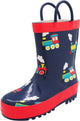 Norty New Toddlers / Little / Big Kids Boys Girls Waterproof Rubber Rain Boots, 40739