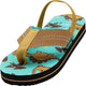 Norty Toddler Baby Boys Girls Thong Elastic Slingback Flip Flop Flat Sandal, 41052