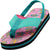 Norty Toddler Baby Boys Girls Thong Elastic Slingback Flip Flop Flat Sandal, 41052