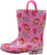 Norty Toddlers Little Big Kids Girls Waterproof PVC Light Up Rain Boots, 41274