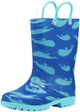Norty Little Big Kids Boys Girls Waterproof PVC Light Up Rain Boots, 41279