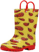 Norty Little Big Kids Boys Girls Waterproof PVC Light Up Rain Boots, 41279