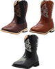 NORTY Boy's Girl's Unisex Western Cowboy Boot for Big Kids, 41570