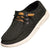 NORTY - Women's Slip On Lace Up Low Top Boat Loafer Comfortable & Lightweight Sh, 41820