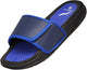 Norty Mens Summer Comfort Casual Slide Flat Strap Shower Sandals Slip On Shoes