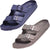 NORTY Men's Indoor Outdoor 2 Strap Adjustable Buckles Slide Sandal, 41915