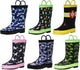 Norty Toddlers Big Kids Boy's Girl's Waterproof Rubber Rain Boots