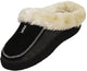 Norty Men's Faux Suede Twin Gore & Clog Slipper with Indoor Outdoor Sole, 42072